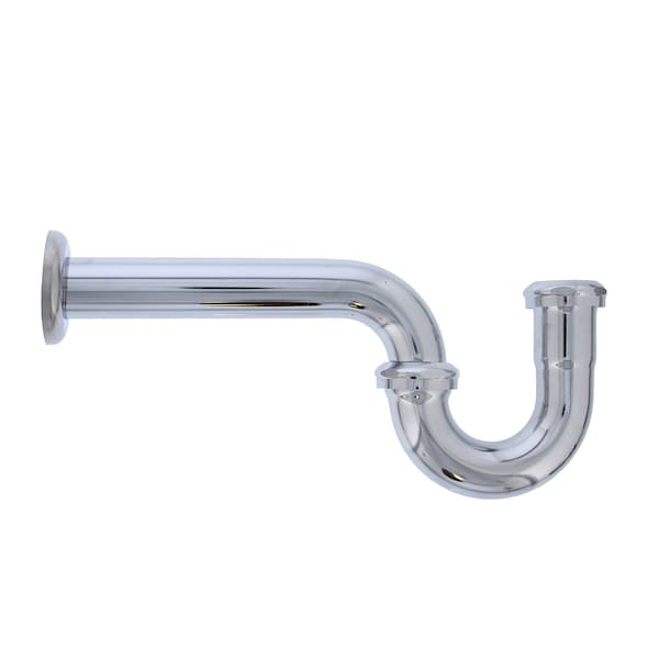 1-1/2in. Chrome Plated Brass P-Trap 22 Gauge